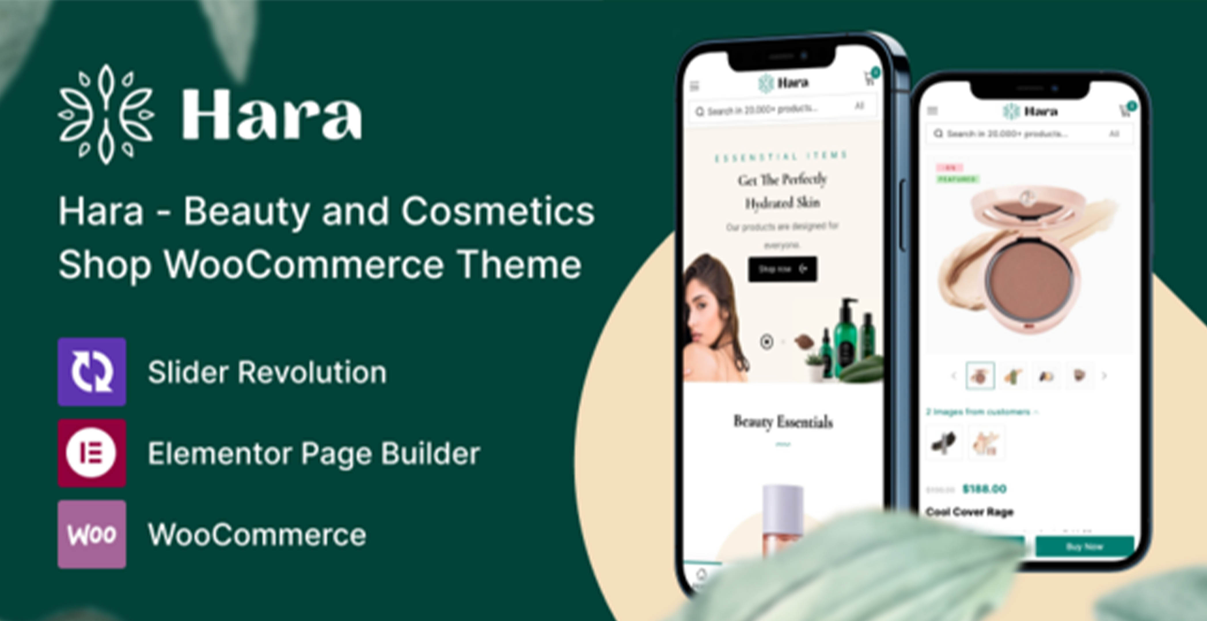 Hara - Thème WooCommerce pour boutique de beauté et de cosmétiques
