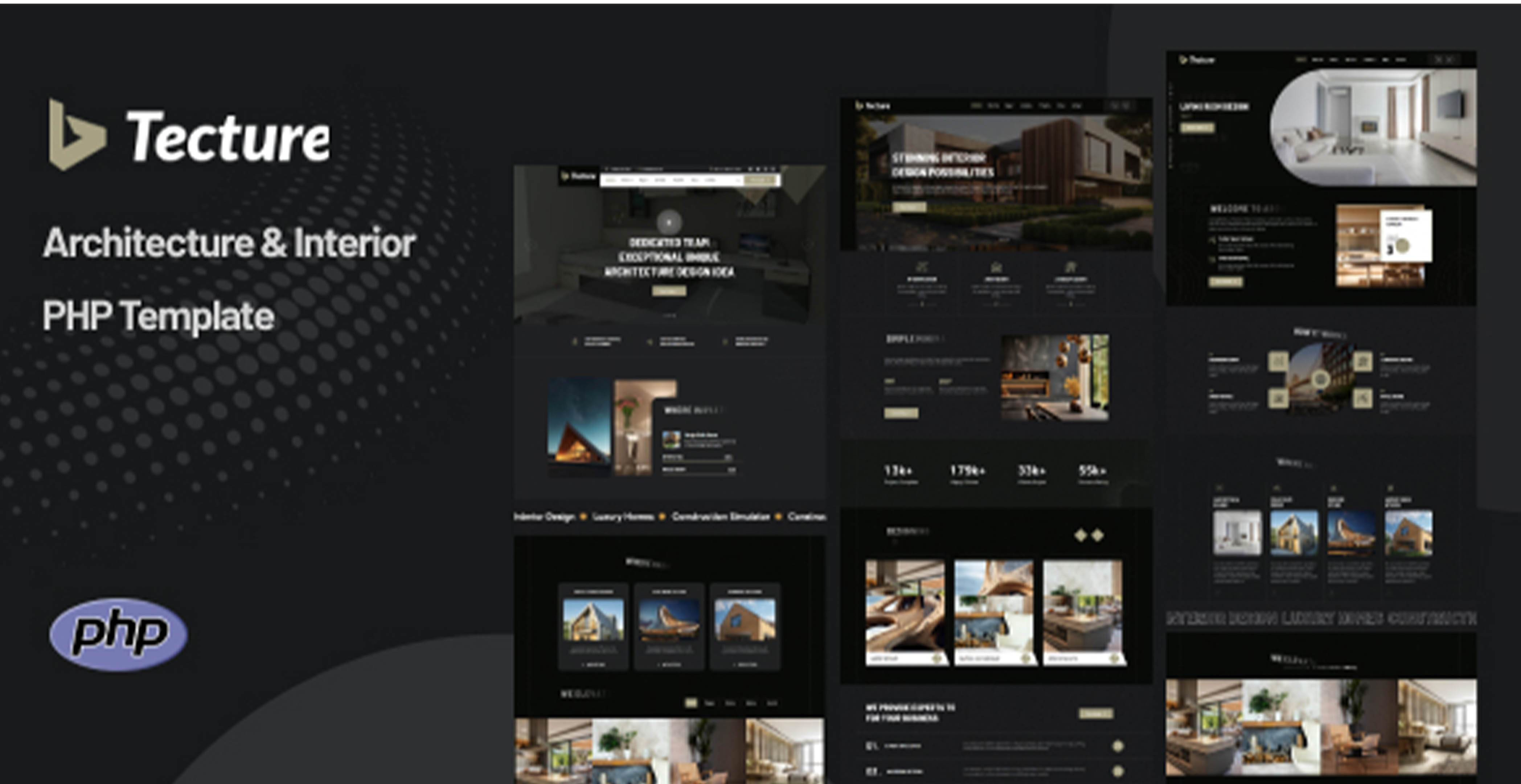 Tecture - Modèle PHP pour l’architecture et l’intérieur