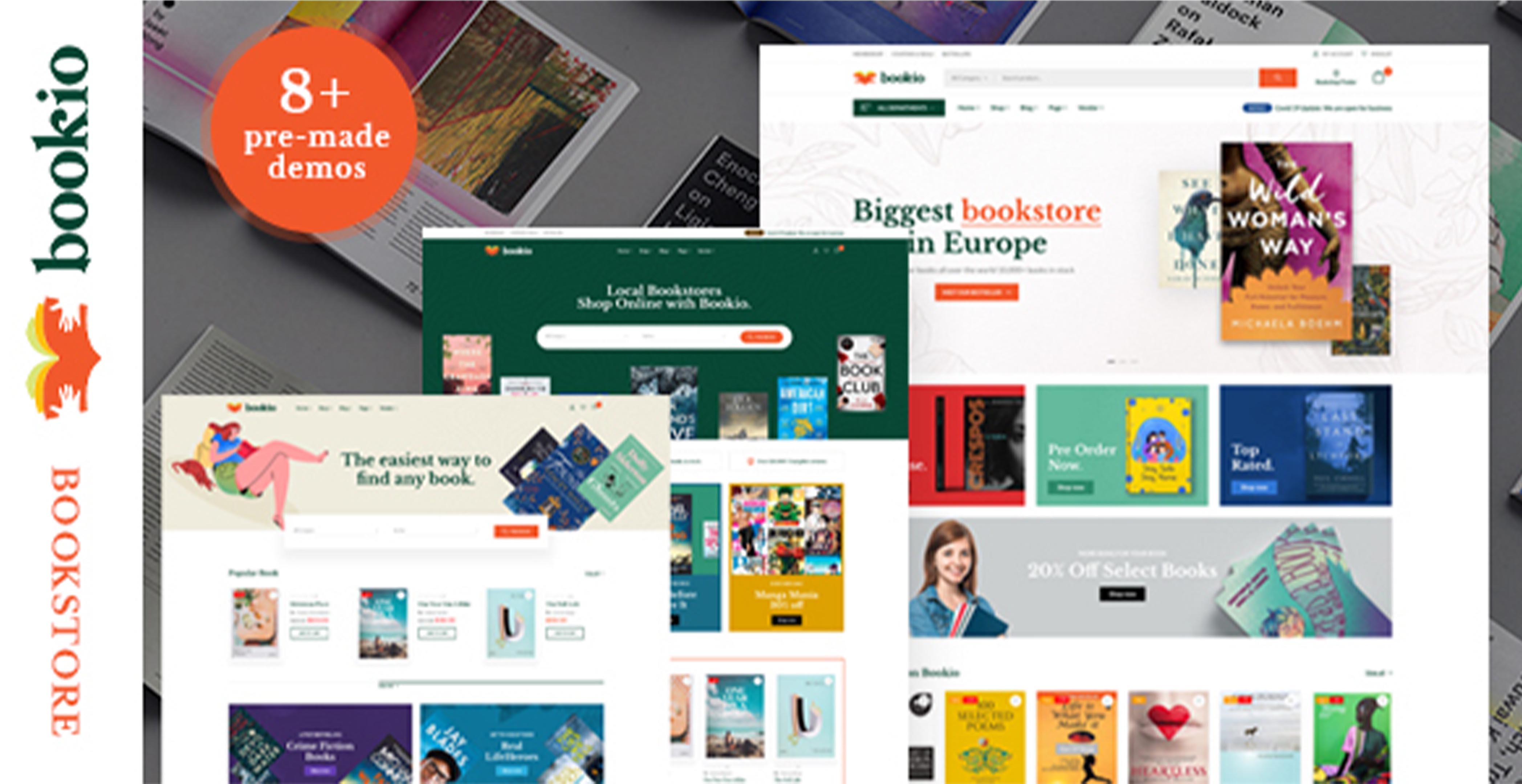 Bookio - Thème WordPress WooCommerce de la librairie