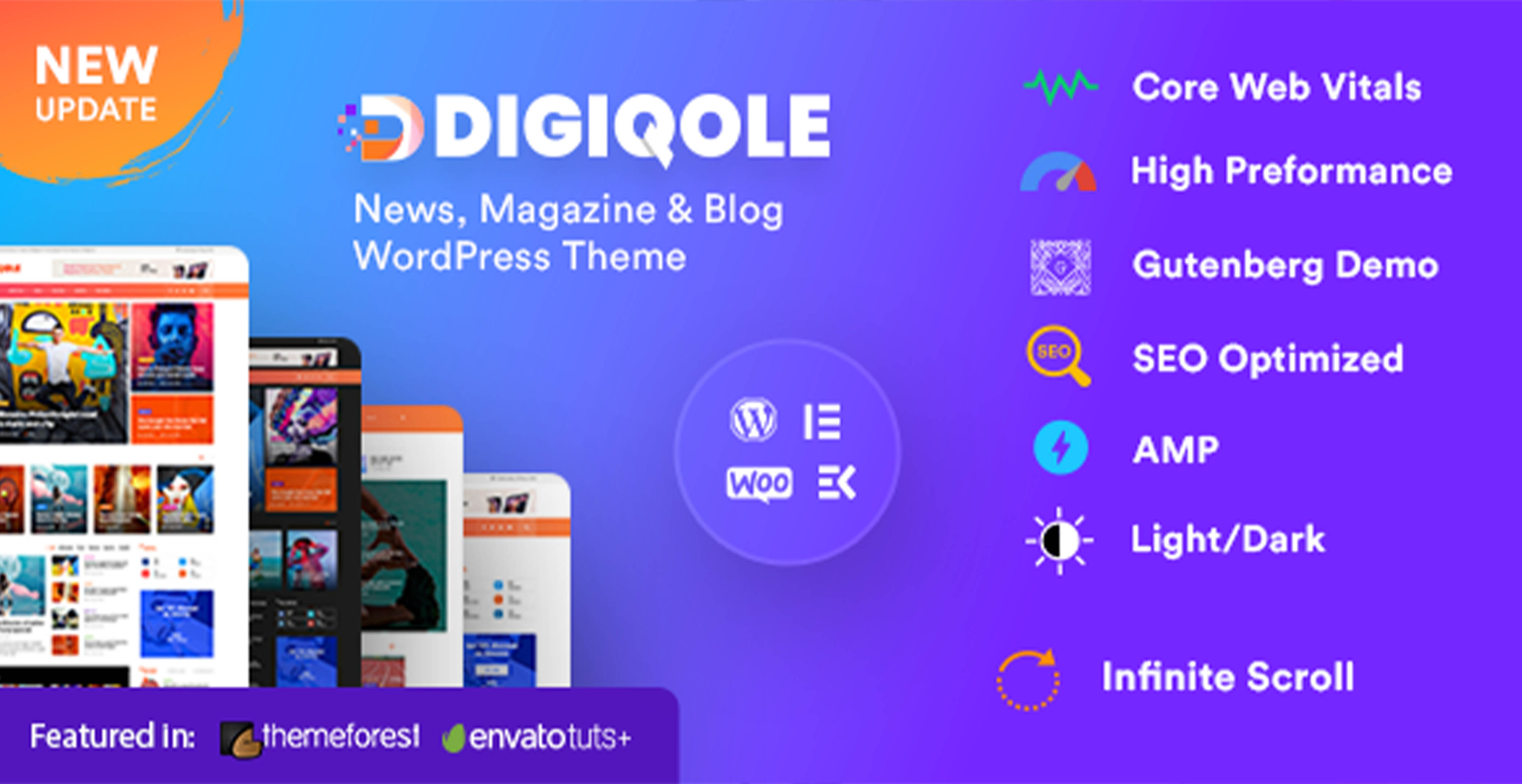 Digiqole - Thème WordPress pour magazine d’actualités