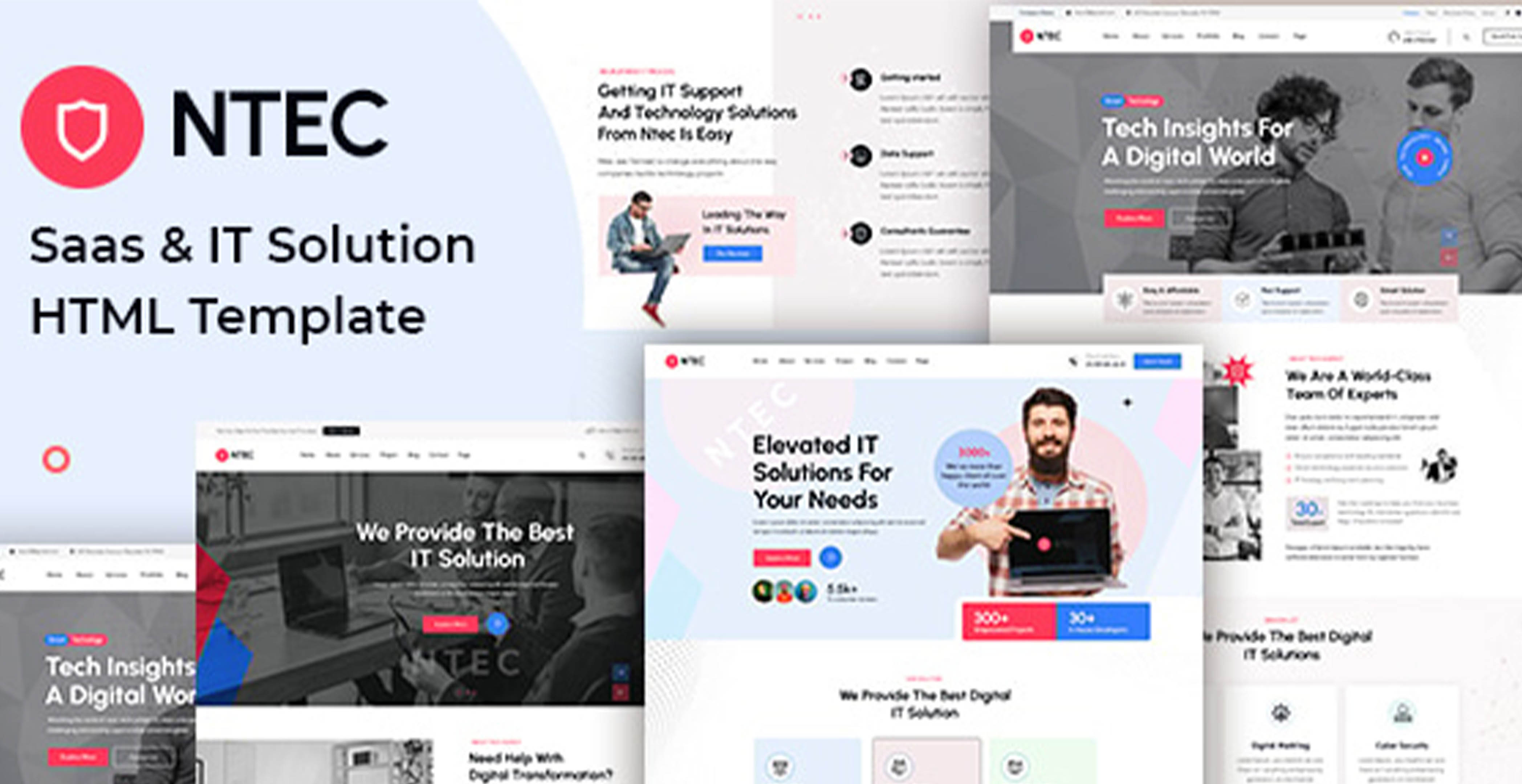 Ntec - Modèle HTML de solution SaaS et IT