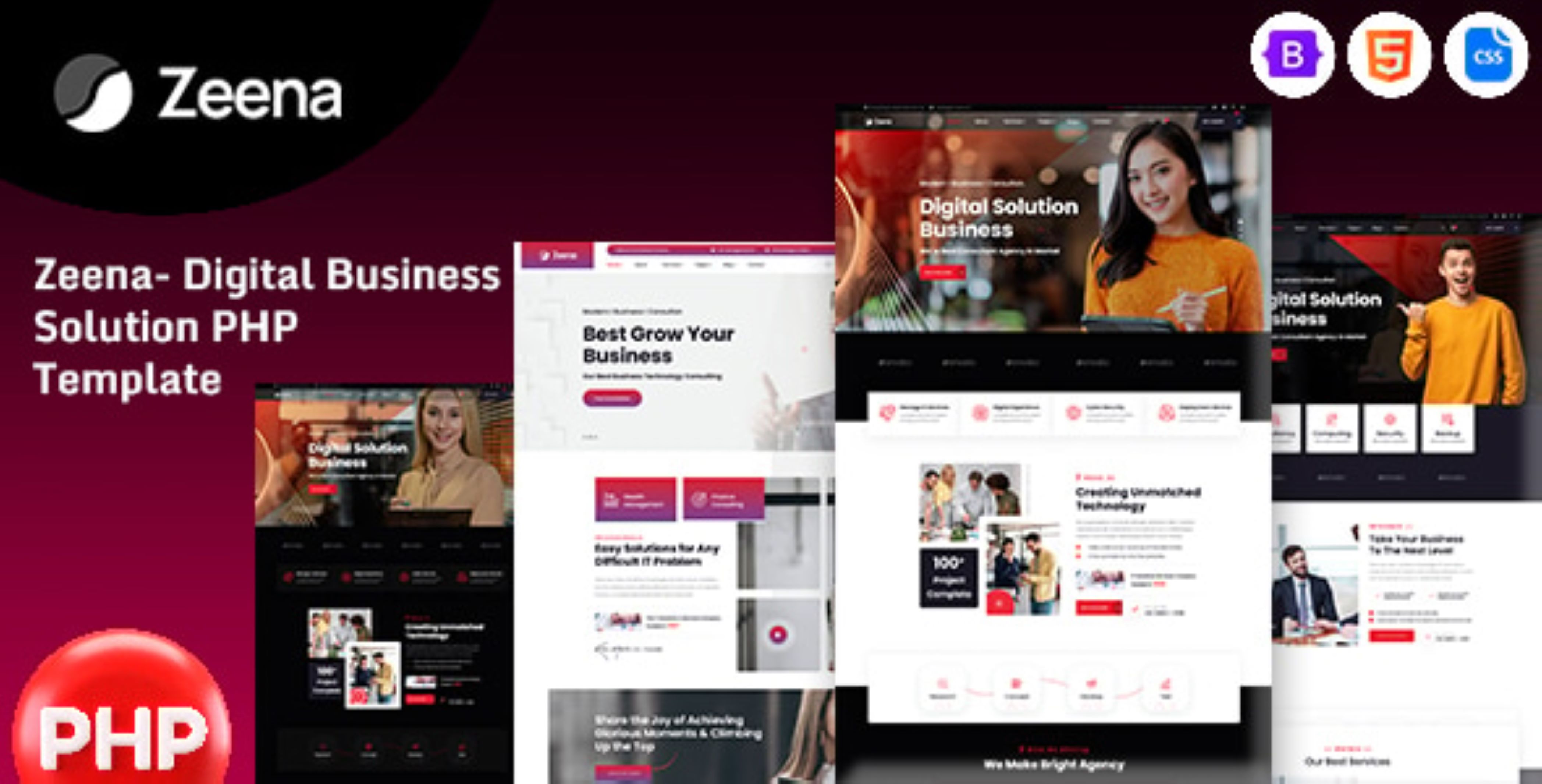 Zeena - Modèle PHP de solution d’entreprise numérique