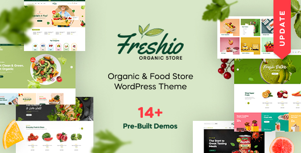 Freshio - Thème WordPress pour magasins d'alimentation et bio