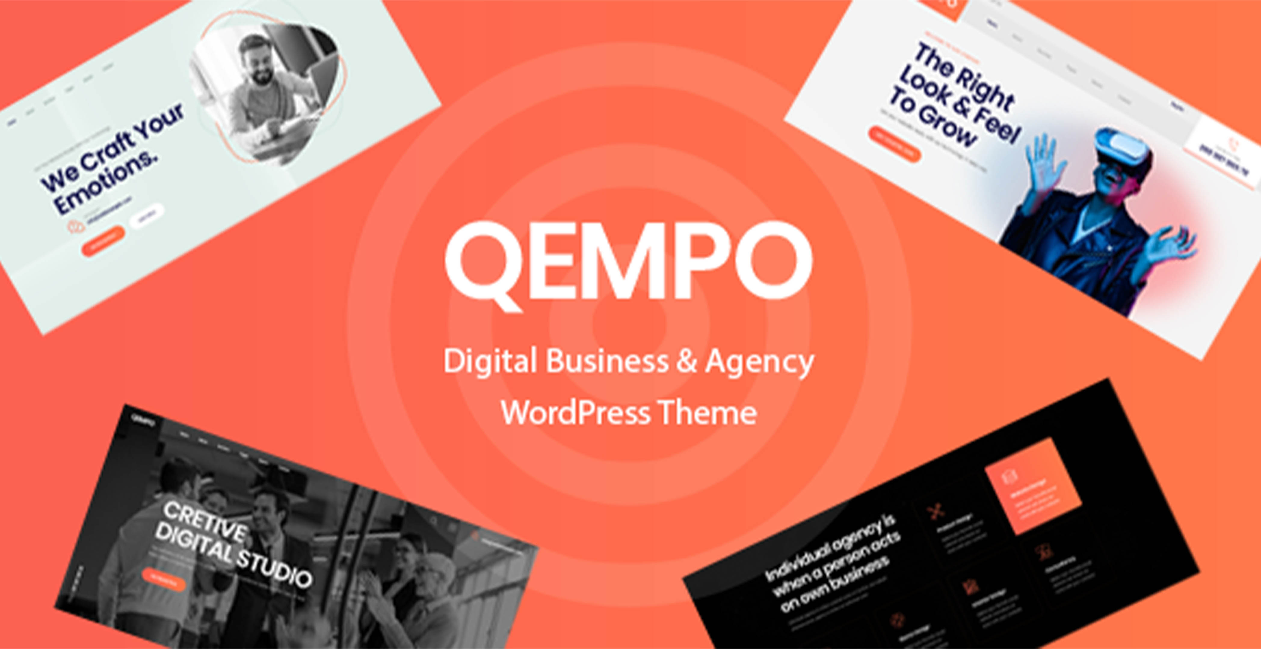 Qempo - Thème WordPress pour les services d’agence numérique