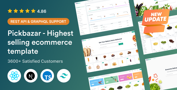 PickBazar - Modèle de commerce électronique React avec React Hooks, Next JS, GraphQL ET API REST