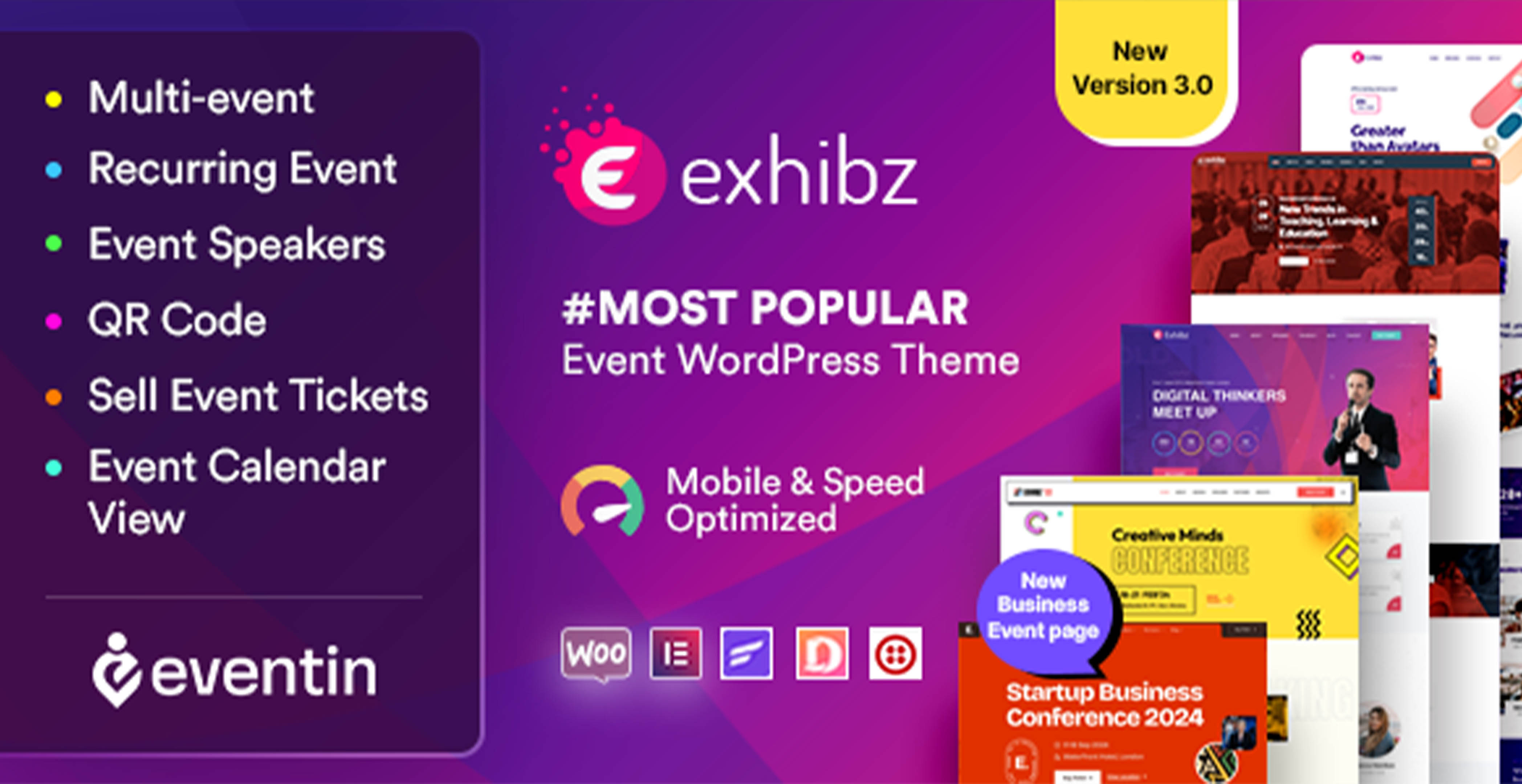 Exhibz | Thème WordPress pour l’événement