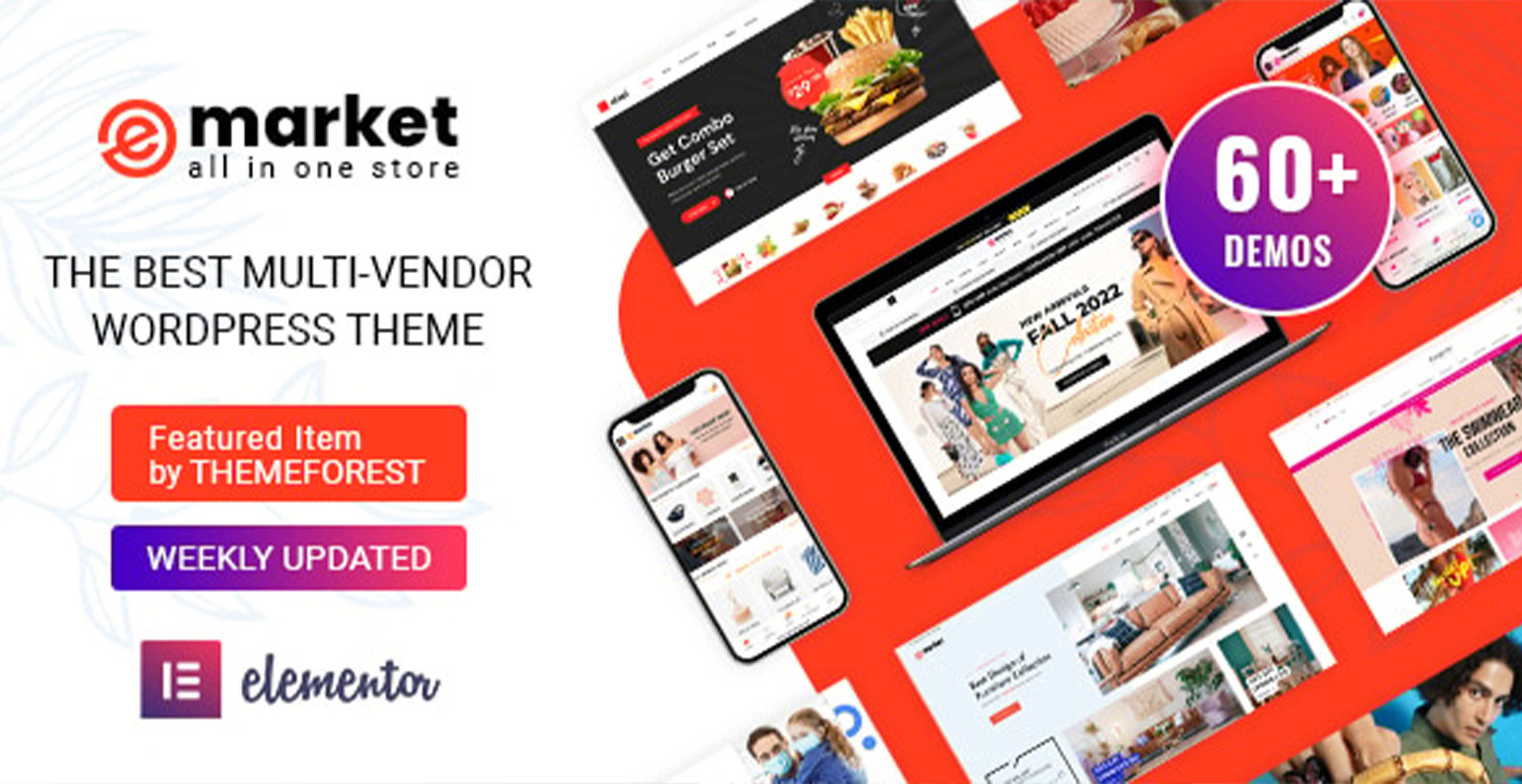 Emarket  Marché en ligne | Thème WooCommerce polyvalent
