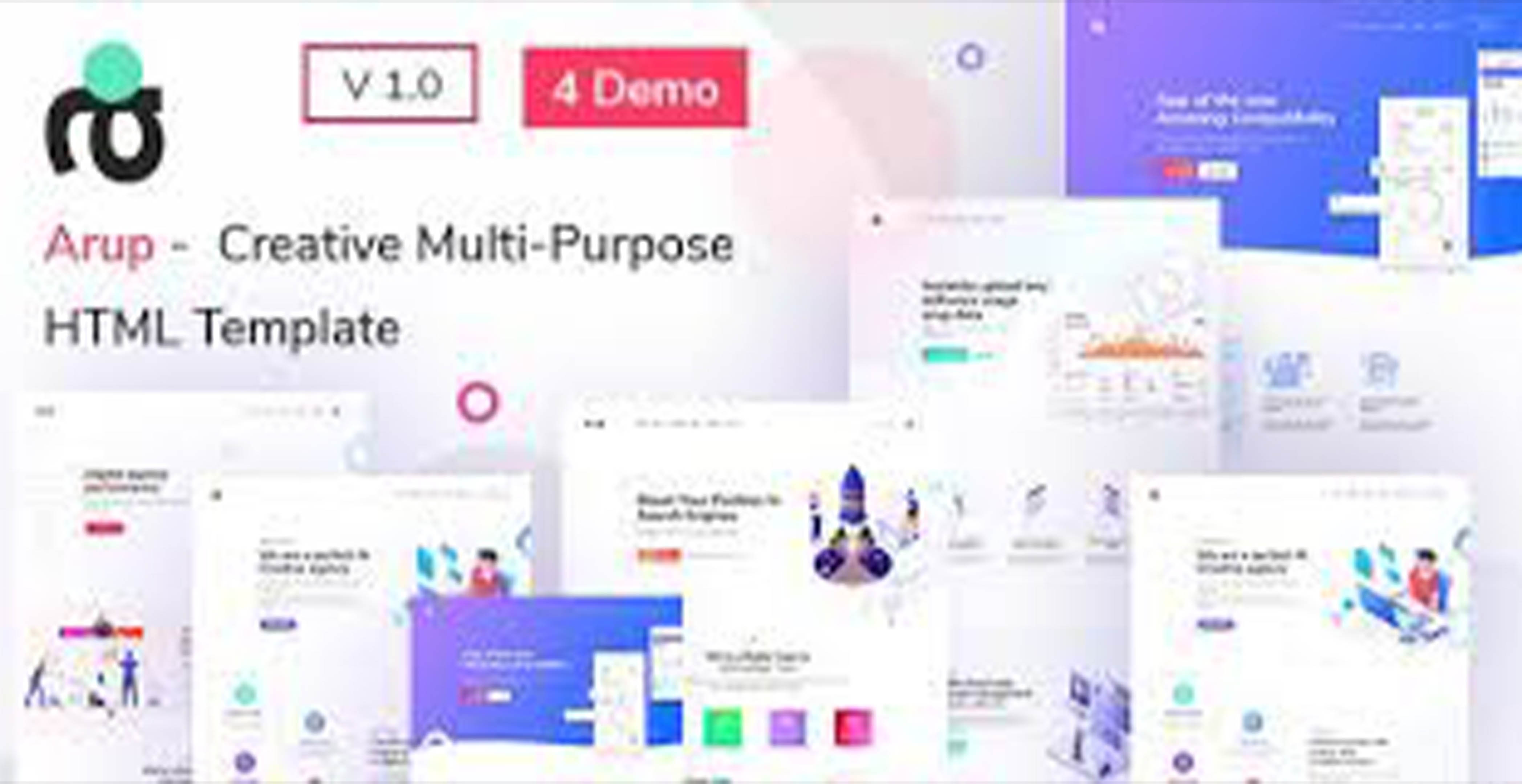 Arup - Modèle HTML polyvalent créatif