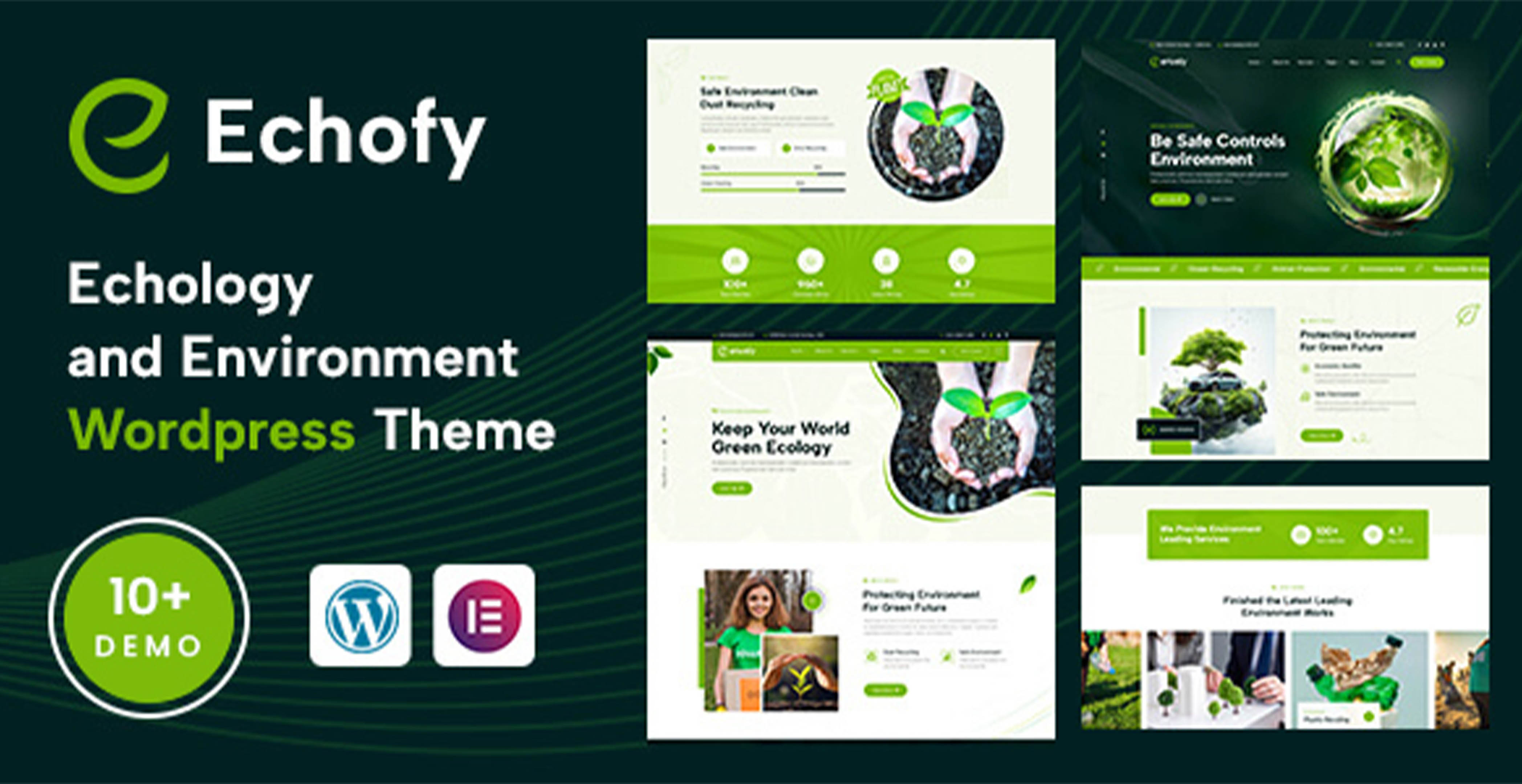Echofy - Environnement, écologie et énergie solaire renouvelable Thème WordPress