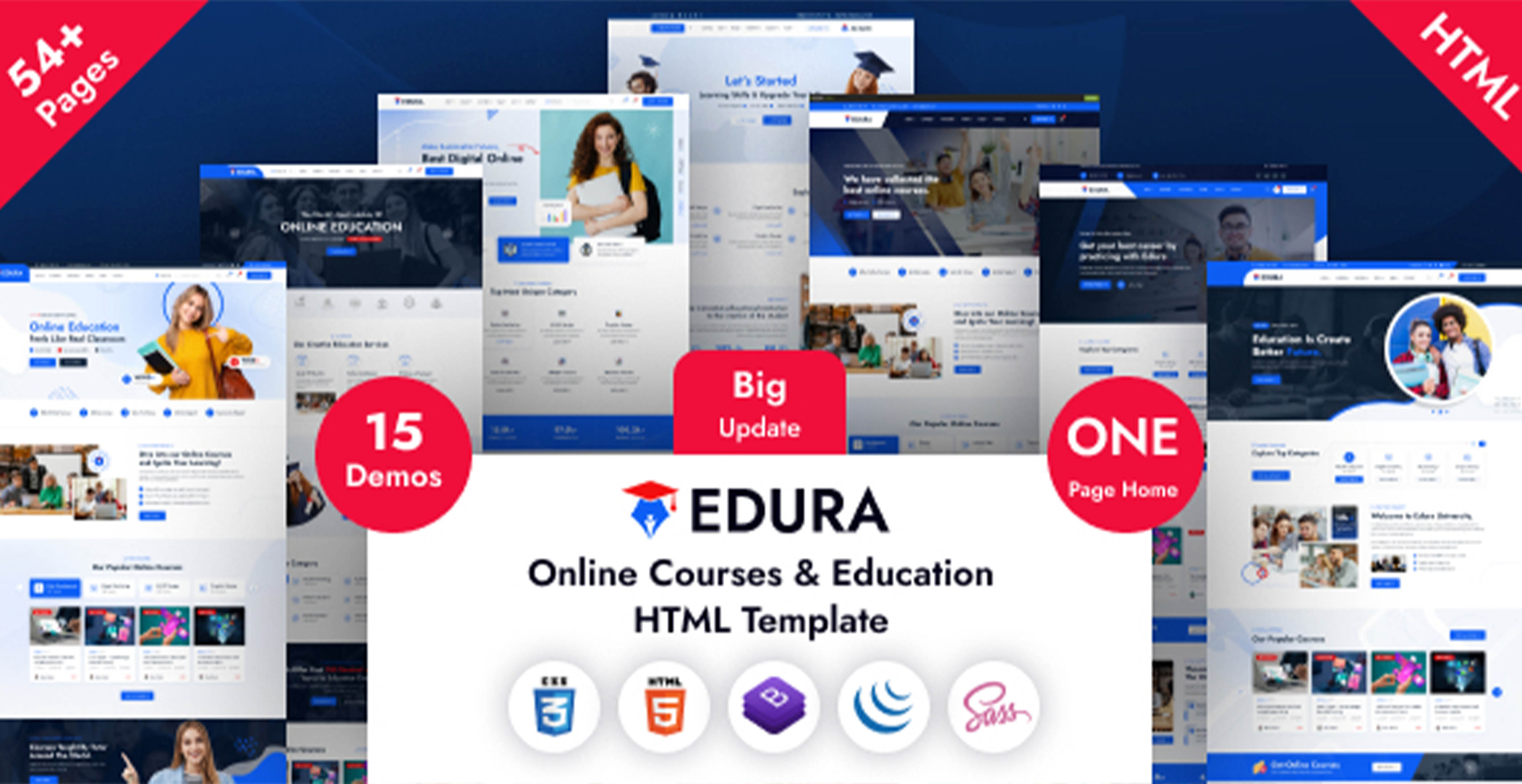 Edura –Cours en ligne et éducation Modèle HTML et  RTL
