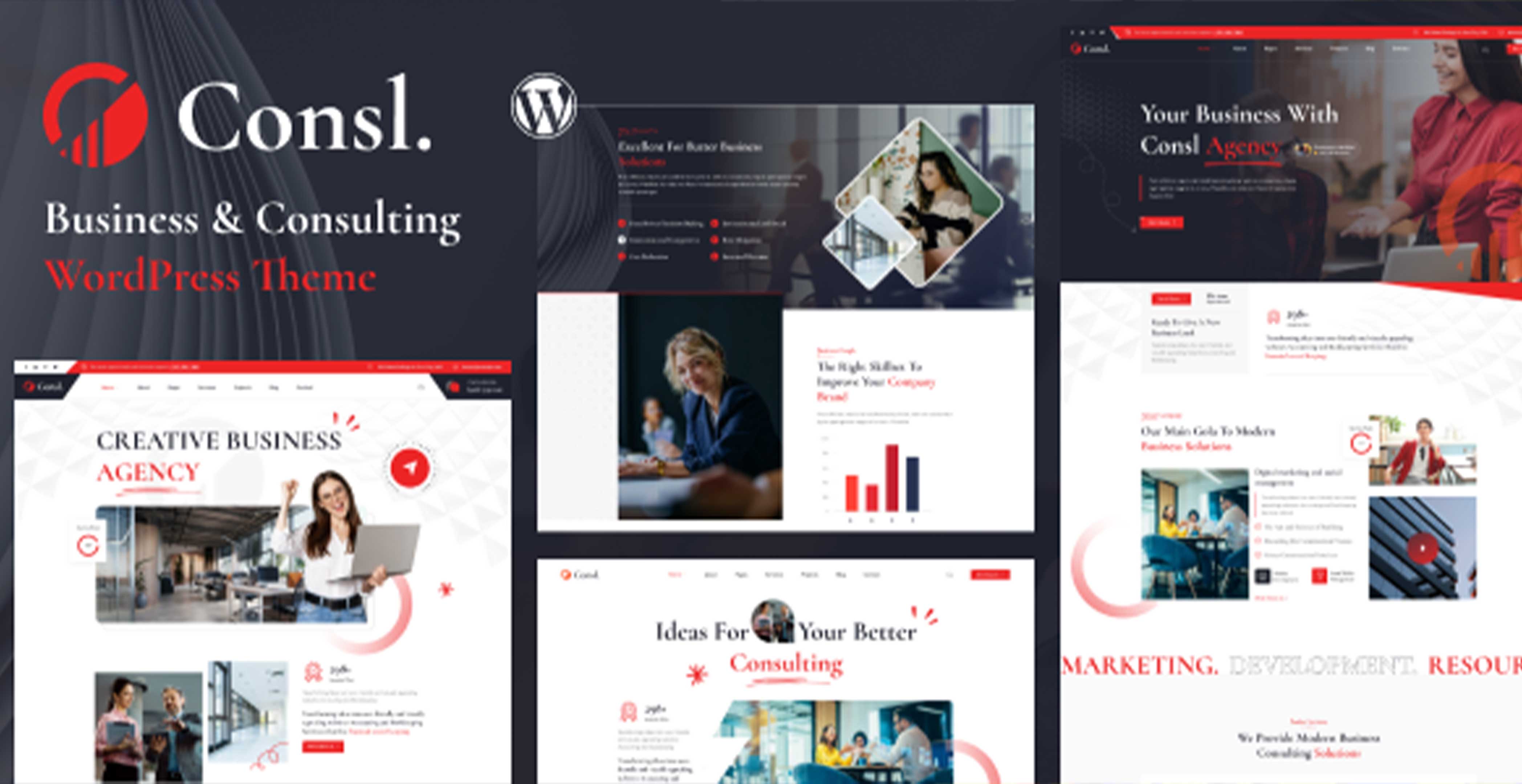 Consl - Thème WordPress pour entreprise de conseil