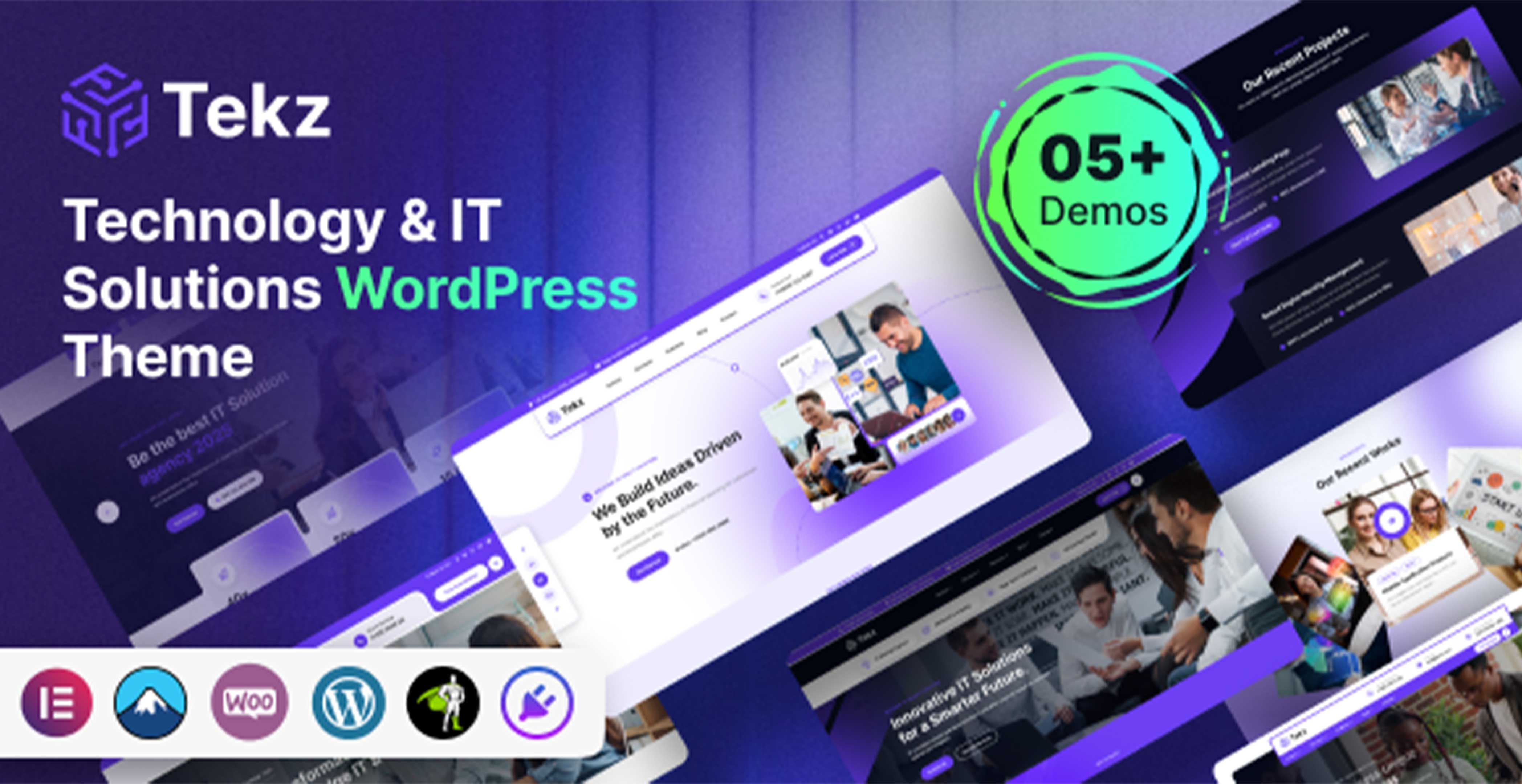 Tekz Thème WordPress pour les solutions technologiques et informatiques