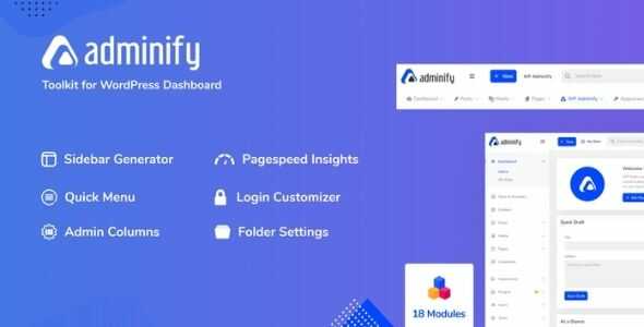 WP Adminify PRO v4.0.3.9 - Boîte à outils puissante pour le tableau de bord WordPress