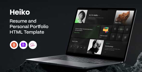 Heiko - Modèle HTML de portfolio personnel