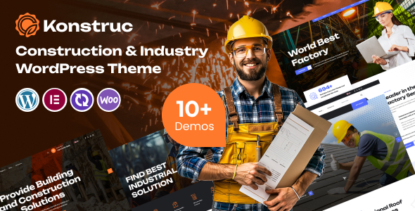 Konstruc Thème WordPress pour la construction et l’industrie