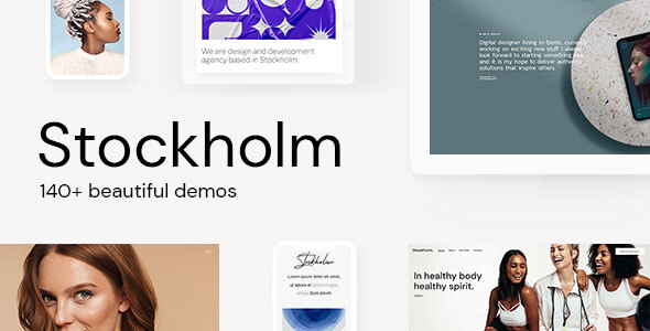 Stockholm Thème WordPress Elementor pour les entreprises créatives et WooCommerce