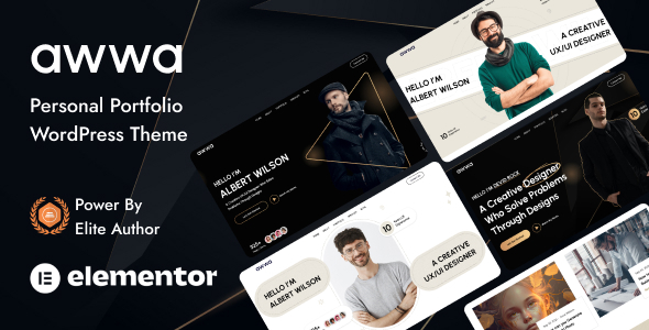 Awwa Thème WordPress de portfolio