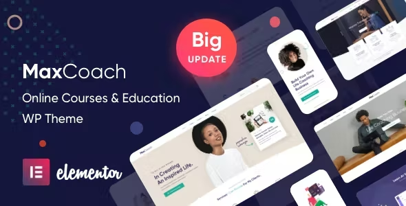 MaxCoach - Cours en ligne, coaching personnel et éducation thème WP